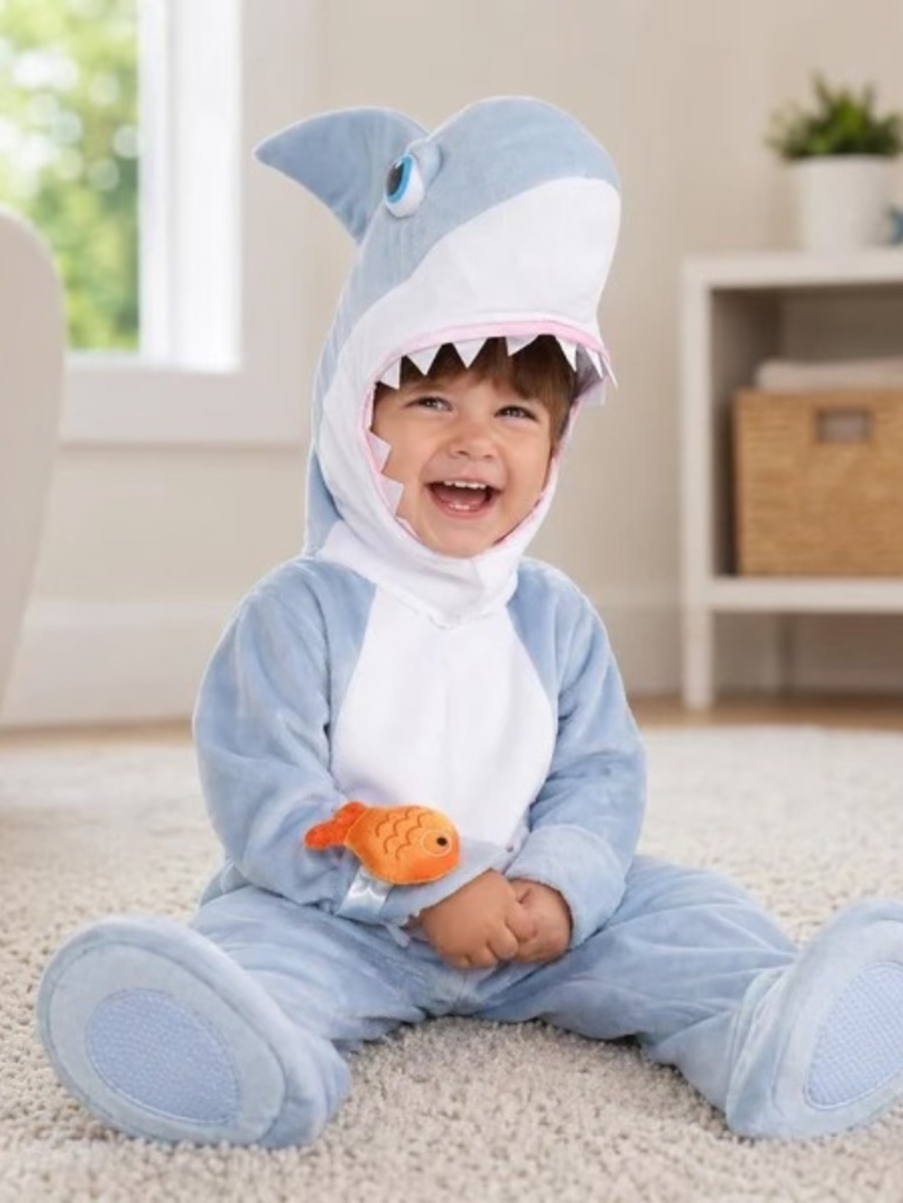 BRAND NEW baby boy shark halloween costume size 6-12M